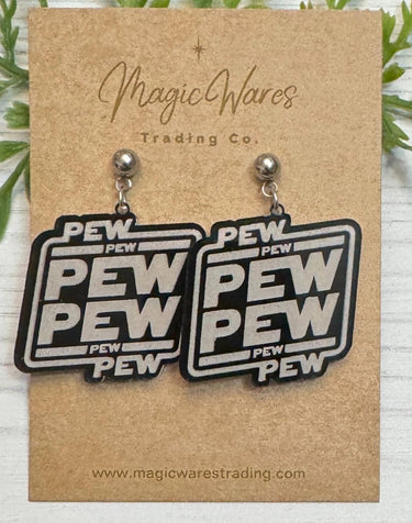 Pew Pew Pew Dangle Earrings